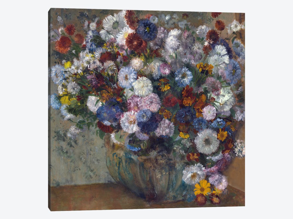 A Vase Of Flowers by Edgar Degas 1-piece Canvas Print