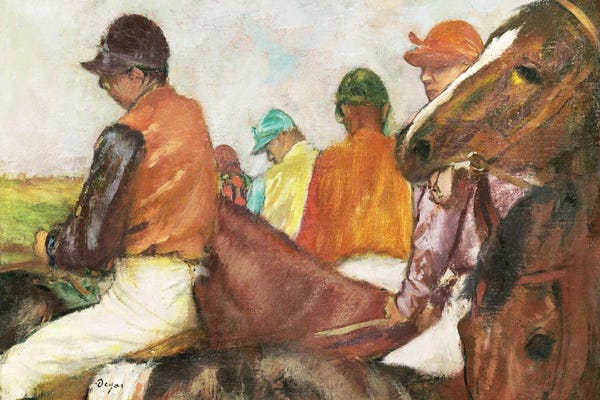 Equestrian: Degas The Races III by Edgar Degas