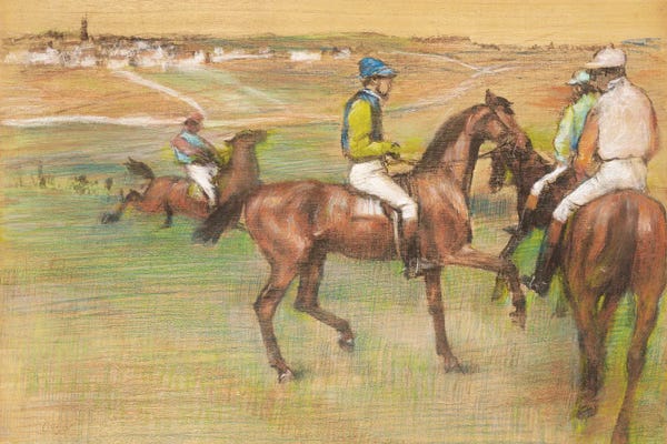Equestrian: Degas The Races IV by Edgar Degas