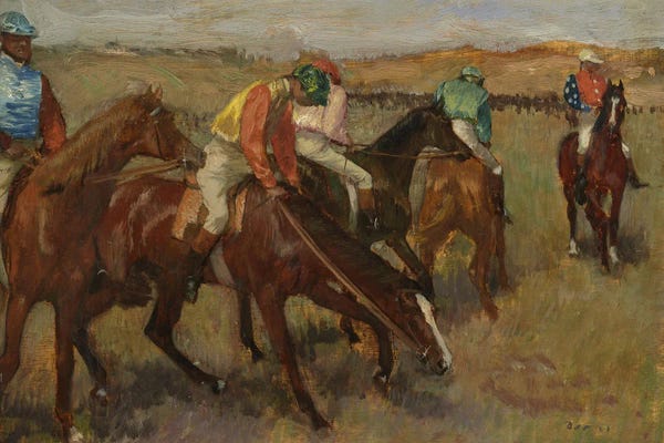 Edgar Degas: Degas The Races VI by Edgar Degas