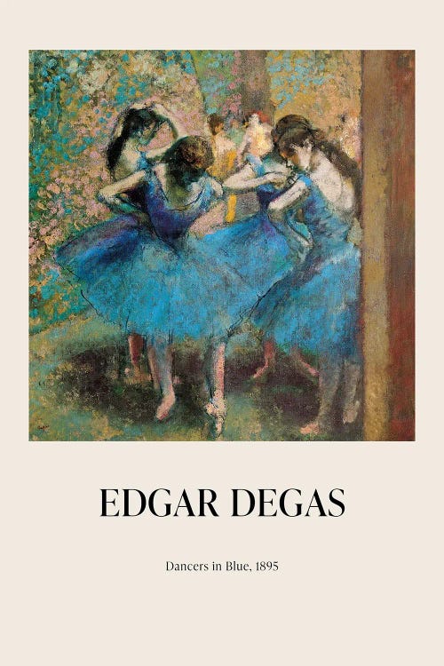 Edgar Degas - Dancers In Blue, 1895