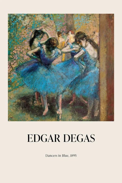 Edgar Degas - Dancers In Blue, 1895