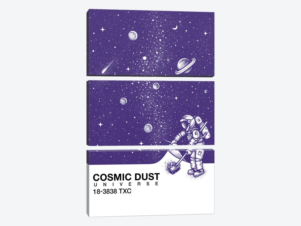 Cosmic Dust by Enkel Dika 3-piece Canvas Art Print