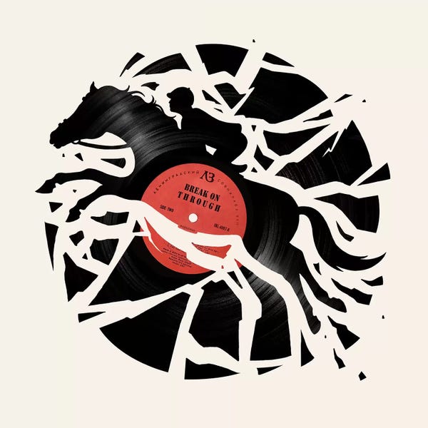 Horseback: Disc Jockey Red by Enkel Dika