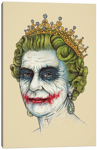 God Save The Villain Canvas Art Print - The Joker