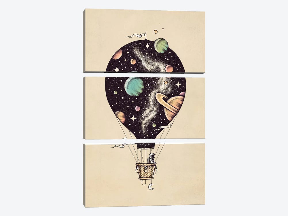 Interstellar Journey by Enkel Dika 3-piece Canvas Art Print