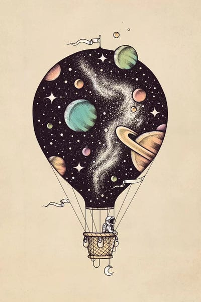 Kids Transportation Art: Interstellar Journey by Enkel Dika