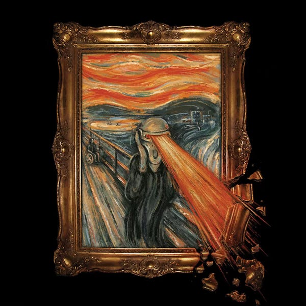 The Scream: Art Attack by Enkel Dika