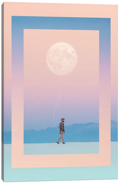 Moon Walker Canvas Art Print - Enkel Dika
