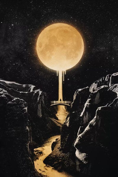 Kids Astronomy & Space Art: Moonlit by Enkel Dika