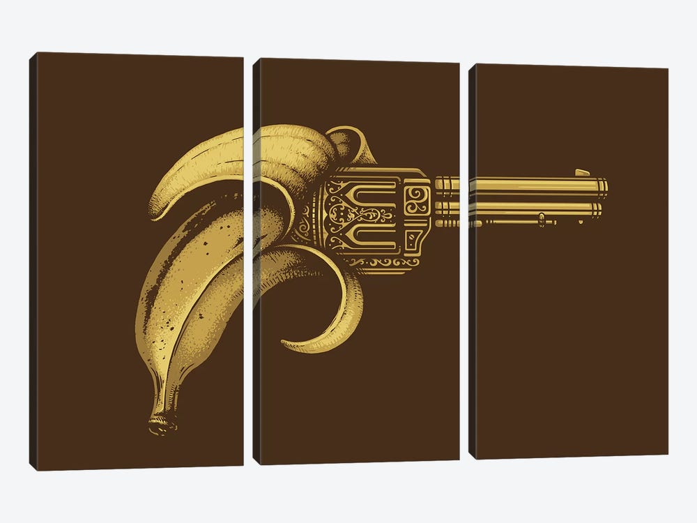 Banana Gun by Enkel Dika 3-piece Art Print