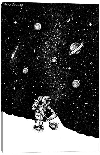 Space Dust Canvas Art Print - Planet Art