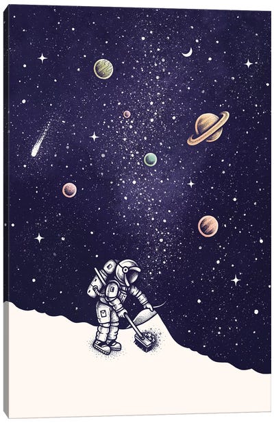 Space Dust Color Canvas Art Print - Enkel Dika