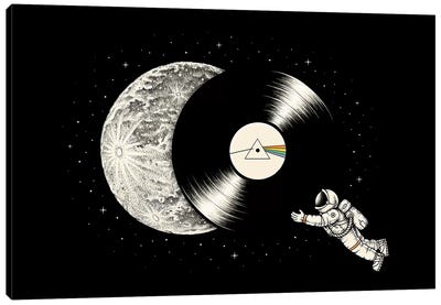 The Dark Side Of The Moon VII Canvas Art Print - Enkel Dika