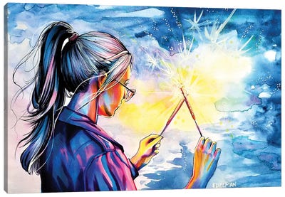 Fireworks Canvas Art Print - Kelly Edelman