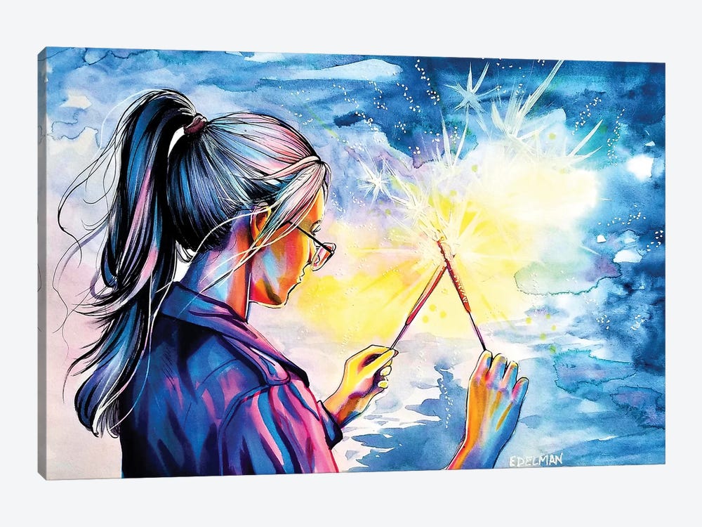 Fireworks by Kelly Edelman 1-piece Canvas Print
