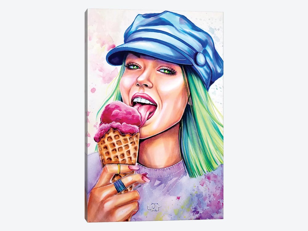 Ice Cream by Kelly Edelman 1-piece Canvas Print
