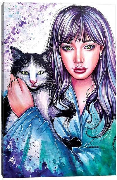 Kitten Canvas Art Print - Kelly Edelman