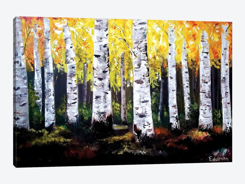Birch Trees by Kelly Edelman 1-piece Canvas Art Print
