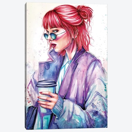 Morning Coffee Canvas Print #EDL24} by Kelly Edelman Art Print