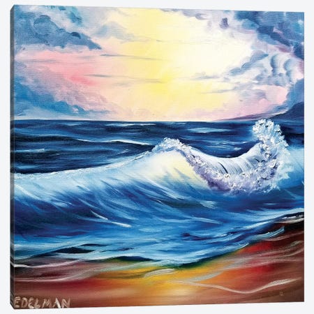 Ocean Canvas Print #EDL30} by Kelly Edelman Canvas Art Print
