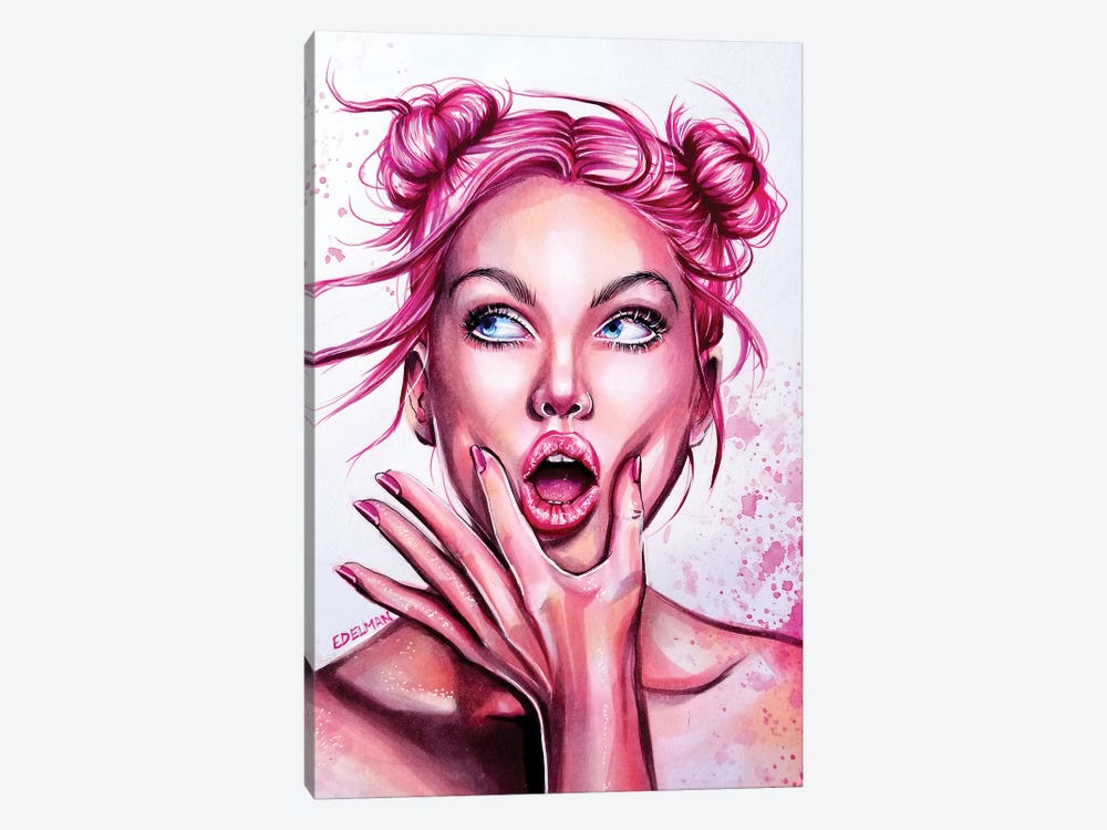 Pink Pop by Kelly Edelman 1-piece Art Print