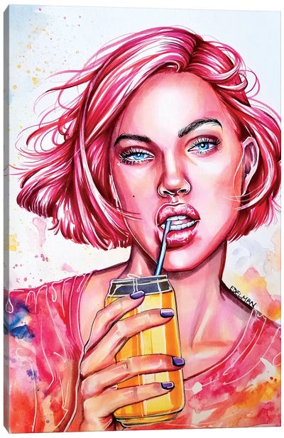 Soda Pop Canvas Art Print - Kelly Edelman