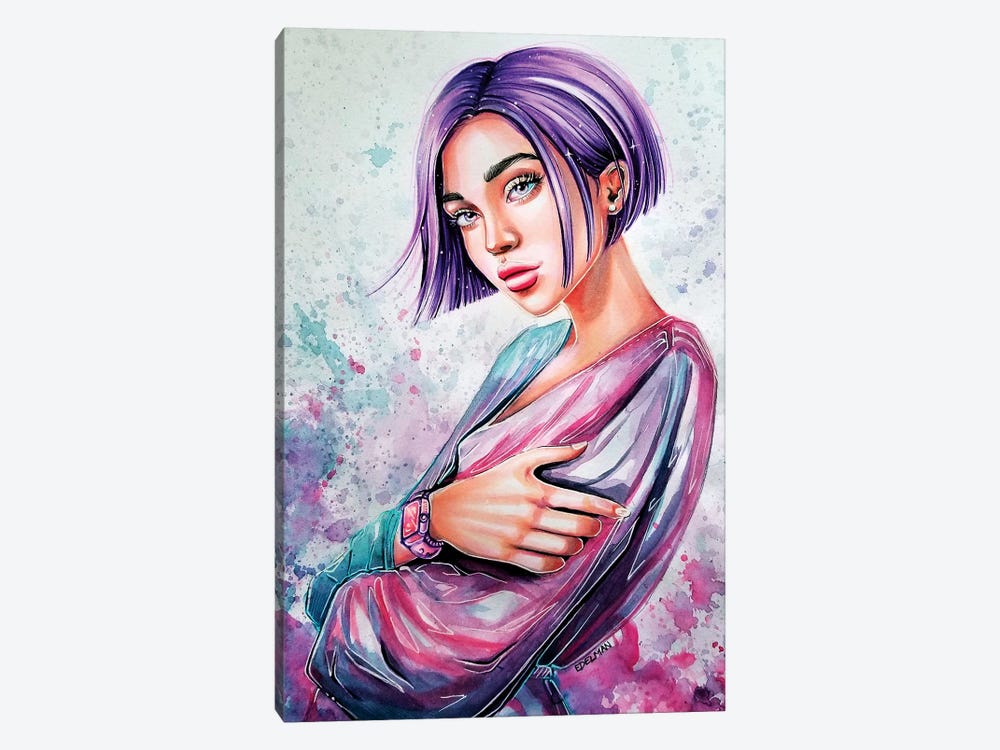 Soft Purple by Kelly Edelman 1-piece Canvas Art Print