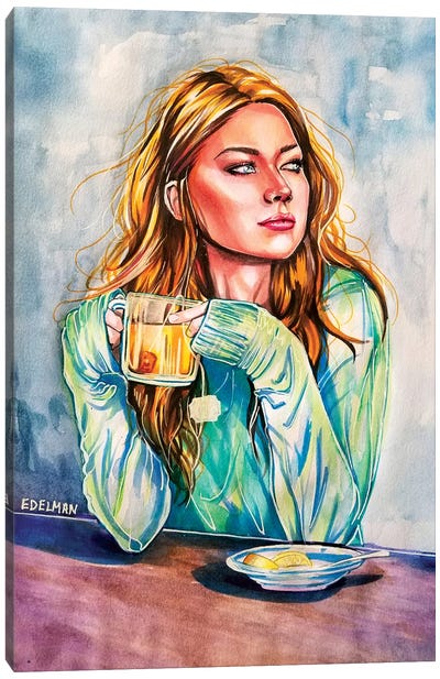 Tea Time Canvas Art Print - Kelly Edelman