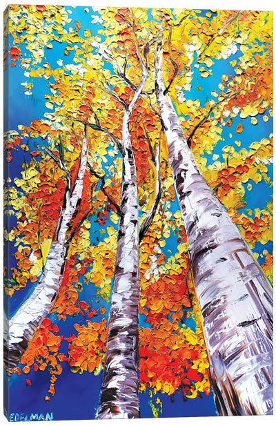 Trees Canvas Art Print - Kelly Edelman