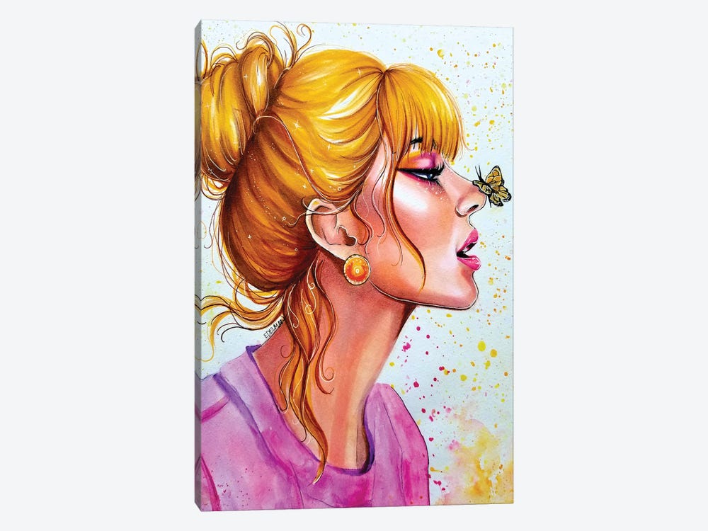Butterfly Kisses by Kelly Edelman 1-piece Canvas Print