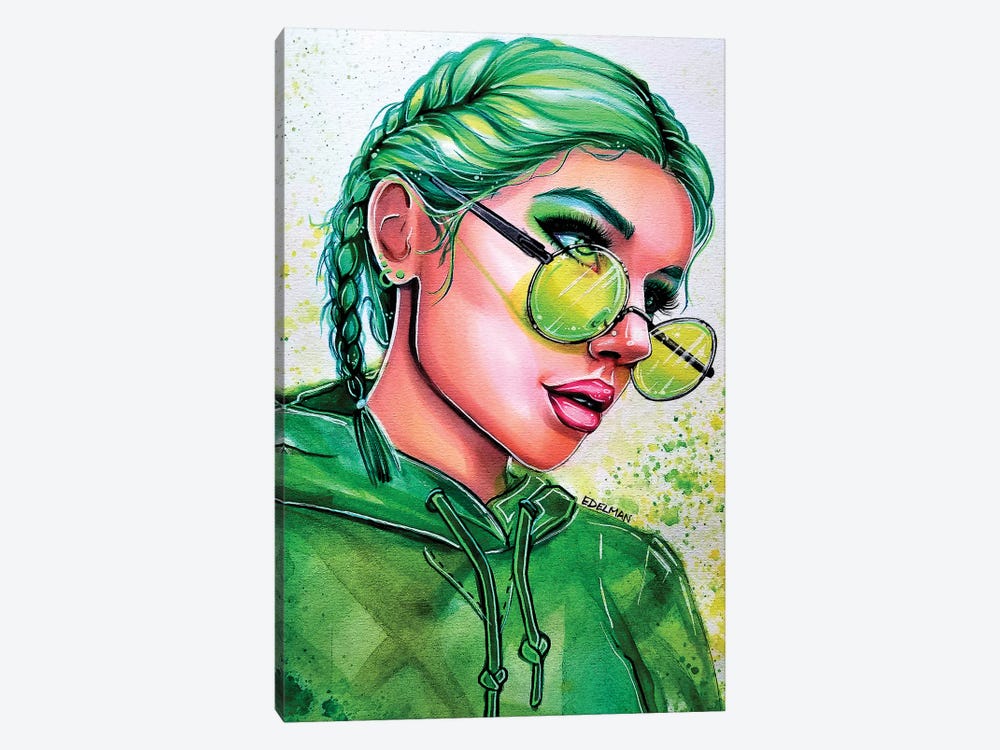 Emerald Green by Kelly Edelman 1-piece Canvas Wall Art