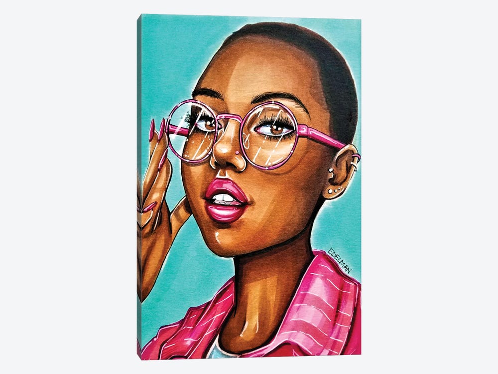 Hot Pink by Kelly Edelman 1-piece Canvas Art Print