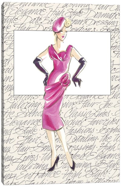 50's Fashion VI Canvas Art Print