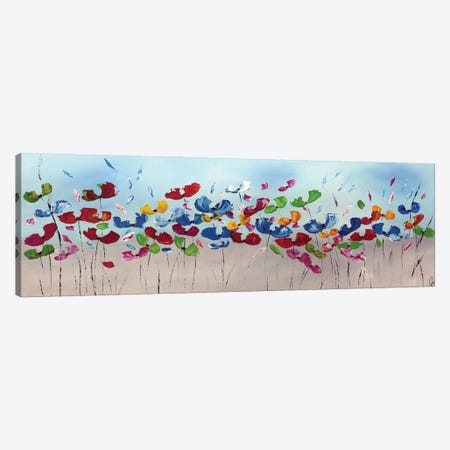 Spring Meadow Canvas Print #EDS102} by Edelgard Schroer Canvas Art