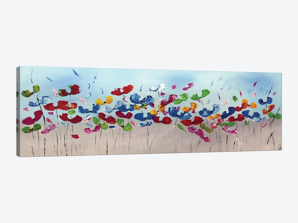 Spring Meadow by Edelgard Schroer 1-piece Canvas Print