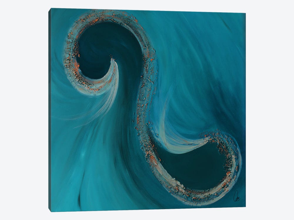 Wave II by Edelgard Schroer 1-piece Canvas Wall Art