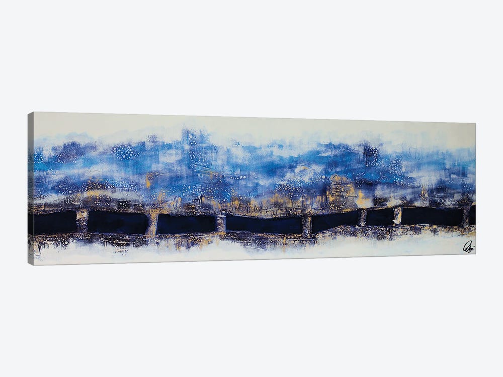 Behind The Golden Bridge by Edelgard Schroer 1-piece Canvas Print