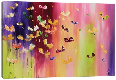 Colourful Spring Canvas Art Print - Edelgard Schroer