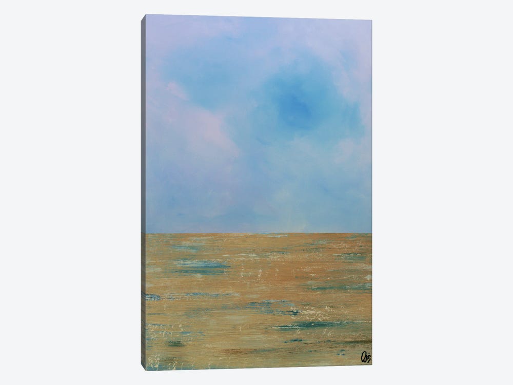 Lonely Beach by Edelgard Schroer 1-piece Canvas Art