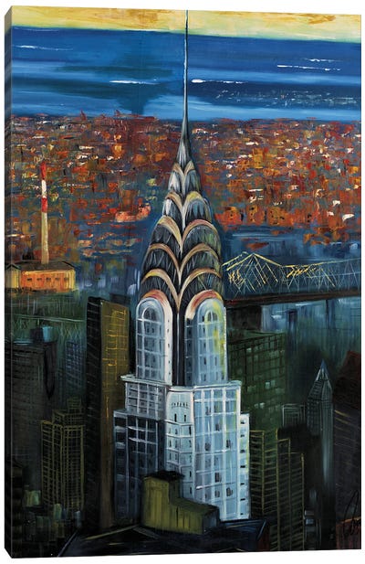 Abstract Chrysler Canvas Art Print - Chrysler Building