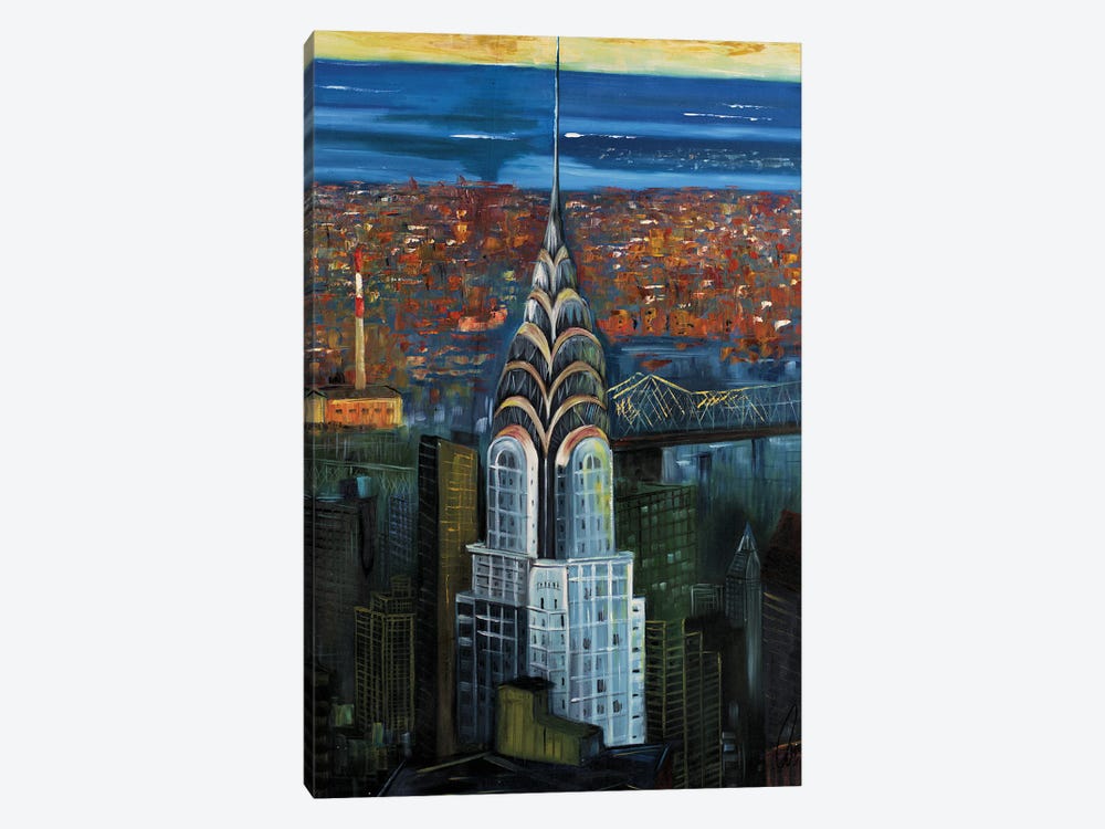 Abstract Chrysler by Edelgard Schroer 1-piece Canvas Wall Art