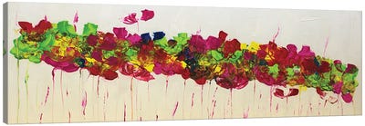 Abstract Flowers Canvas Art Print - Edelgard Schroer