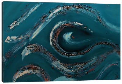 Blue Ocean Canvas Art Print - Edelgard Schroer