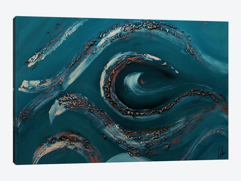 Blue Ocean by Edelgard Schroer 1-piece Canvas Artwork