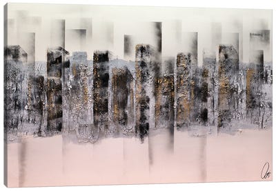 Layered Shapes Canvas Art Print - Edelgard Schroer