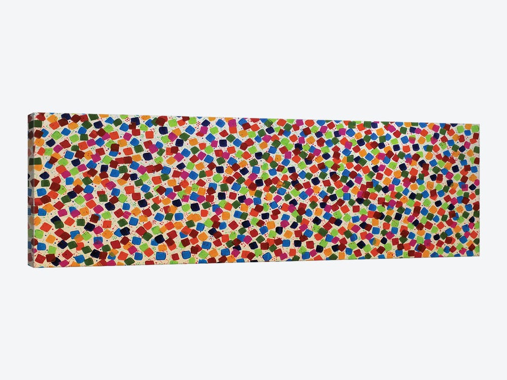 Colored Mosaique by Edelgard Schroer 1-piece Canvas Artwork