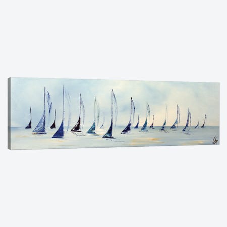 On The Sea Canvas Print #EDS91} by Edelgard Schroer Canvas Wall Art