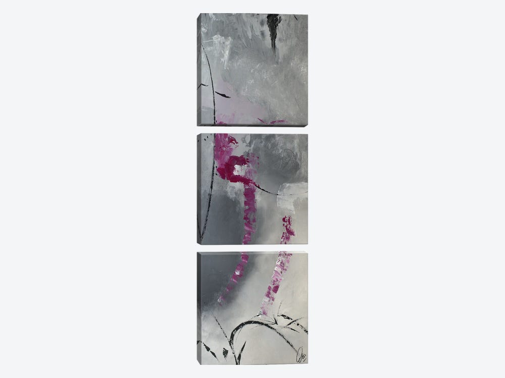 Pink Ways by Edelgard Schroer 3-piece Canvas Artwork