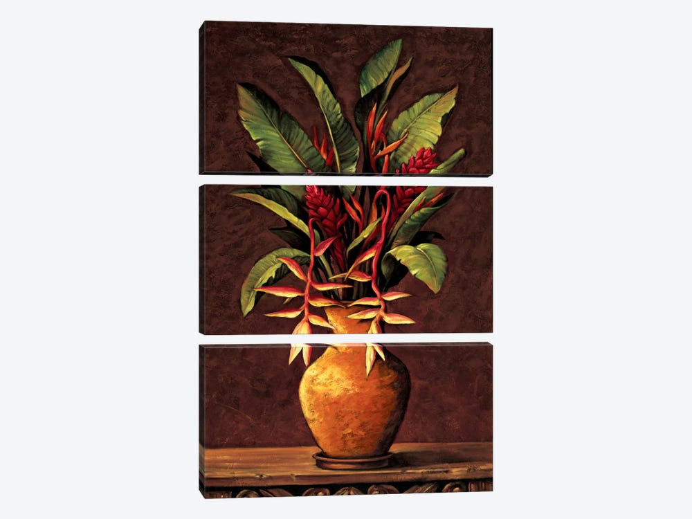 Tropical Arrangement II by Eduardo 3-piece Canvas Art Print